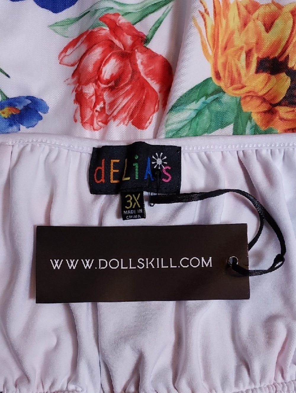 Dolls Kill dELiA*s NWT Retro Modern Cottagecore Grandmacore Maximalist Dress 3X - Picture 7 of 8